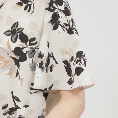 【ＷＥＢ・一部店舗限定】フローラル／ドットプリント　ブラウス（Ｋ１Ｌ１８５８６＿＿）
