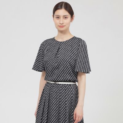 【ＷＥＢ・一部店舗限定】フローラル／ドットプリント　ブラウス（Ｋ１Ｌ１８５８６＿＿）