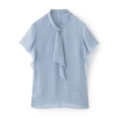 ＜Paul Stuart (Women)＞【ウォッシャブル】格子プリント　ブラウス（Ｋ１Ｌ２４５５４＿＿）