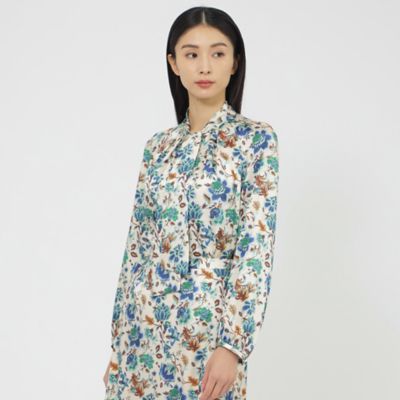 ＜Paul Stuart (Women)＞【ウォッシャブル】サラサフラワー　ブラウス（Ｋ１Ｌ２４６５６＿＿）