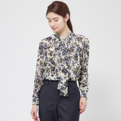 ＜Paul Stuart (Women)＞【ＷＥＢ限定】シャドーフラワー　ブラウス【ウォッシャブル】（Ｋ１Ｌ２９３９２＿＿）