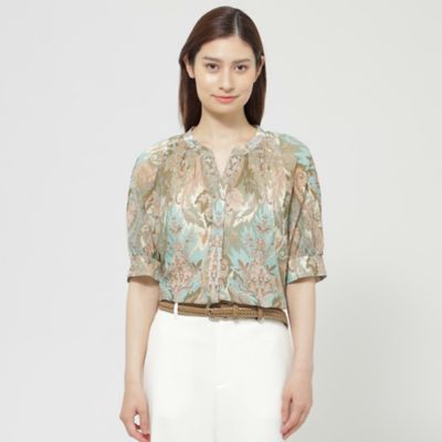 ＜Paul Stuart (Women)＞リビエラプリント　ブラウス（Ｋ１Ｌ３３３６３＿＿）