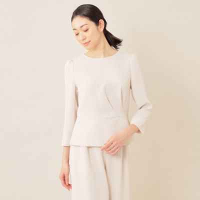 ＜Paul Stuart (Women)＞◆◆ウェイビーダブルクロス　ブラウス【ウォッシャブル】（Ｋ１Ｌ３７１３６＿＿）