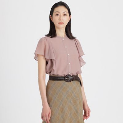 ＜Paul Stuart (Women)＞シースルードライ　ブラウス【ウォッシャブル】（Ｋ１Ｌ４８１３２＿＿）
