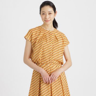 ＜Paul Stuart (Women)＞クルーズプリント　ブラウス【ウォッシャブル】（Ｋ１Ｌ５８１７５＿＿）