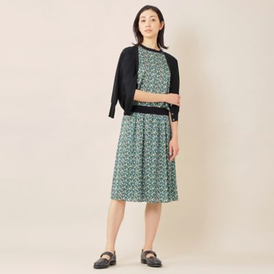 新品✨ポールスチュアート　コンビプルオーバー カラーブロックプリント ニットコンビプルオーバー