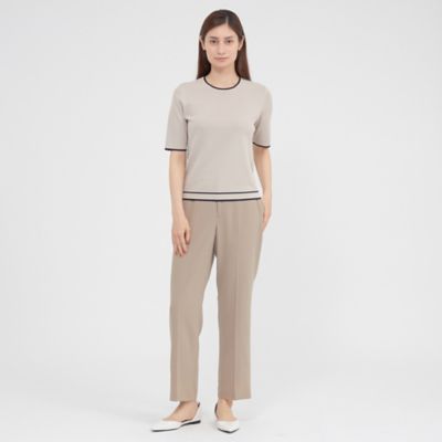 極美 Paul Stuart 金ボタン アセテートストレッチ アンサンブル Adjustable Fit】ウォッシャブルウールトロピカルトラウザーズ