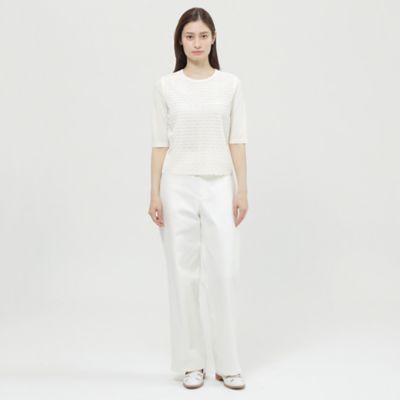 【新品・タグ付き】ジルスチュアート　モチーフレースコンビプルオーバー ウォッシャブル】レースコンビニット プルオーバー