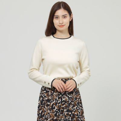 ＜Paul Stuart (Women)＞ダブルフェイスウォッシャブルウール　プルオーバー（Ｋ１Ｎ２８４５７＿＿）
