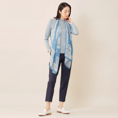 【ＴＨＥ　ＮＩＫＫＥＩ　ＭＡＧＡＺＩＮＥ　Ａｉ　掲載】「ＤＲＥＳＳ　ＫＮＩＴ」１００％シルクハイゲージニットプルオーバー【ウォッシャブル】　
