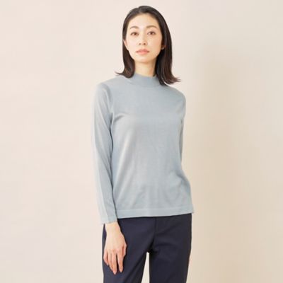 【ＴＨＥ　ＮＩＫＫＥＩ　ＭＡＧＡＺＩＮＥ　Ａｉ　掲載】「ＤＲＥＳＳ　ＫＮＩＴ」１００％シルクハイゲージニットプルオーバー【ウォッシャブル】　
