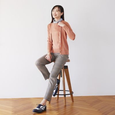 「ＤＲＥＳＳ　ＫＮＩＴ」１００％シルクハイゲージニットカーディガン【ウォッシャブル】　２３ＳＳ（Ｋ１Ｎ３６１５０＿＿）