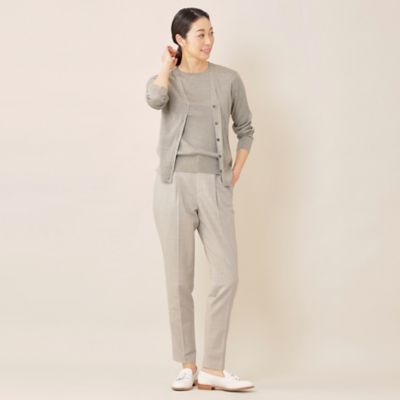 「ＤＲＥＳＳ　ＫＮＩＴ」１００％シルクハイゲージニットカーディガン【ウォッシャブル】　２３ＳＳ（Ｋ１Ｎ３６１５０＿＿）