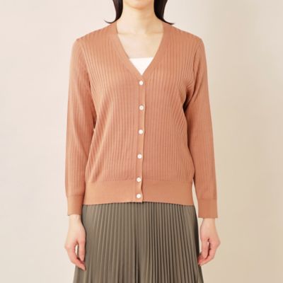 「ＤＲＥＳＳ　ＫＮＩＴ」１００％シルクハイゲージニットカーディガン【ウォッシャブル】　２３ＳＳ（Ｋ１Ｎ３６１５０＿＿）