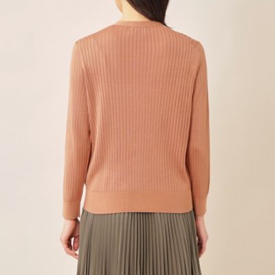 「ＤＲＥＳＳ　ＫＮＩＴ」１００％シルクハイゲージニットカーディガン【ウォッシャブル】　２３ＳＳ（Ｋ１Ｎ３６１５０＿＿）