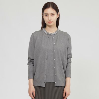 ＜Paul Stuart (Women)＞【ウォッシャブル】ビジューニット　カーディガン（Ｋ１Ｎ４１６１９＿＿）
