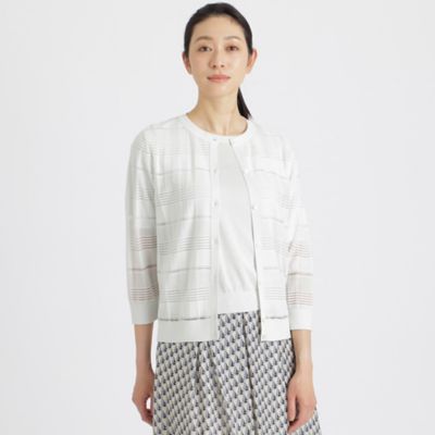 シアーヤーンラメミックス カーディガン２３ＳＳ【ウォッシャブル 