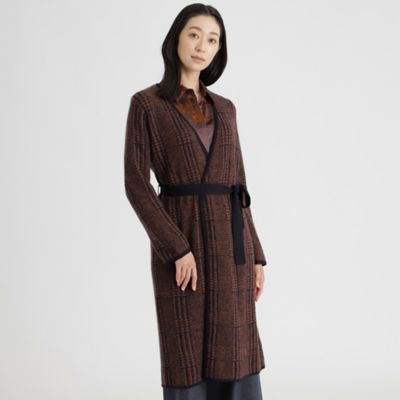 ＜Paul Stuart (Women)＞ハイカウントモヘヤ　ロングカーディガン（Ｋ１Ｎ４６２２２＿＿）