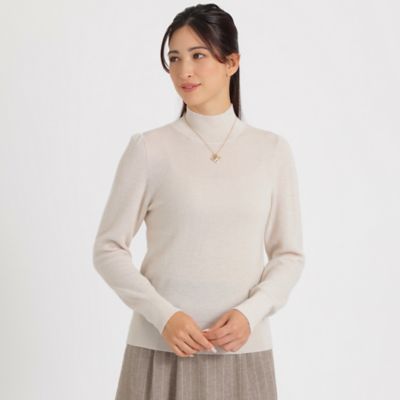 ＜Paul Stuart (Women)＞ハイカウントピュアカシミヤ　ハイネックプルオーバー（Ｋ１Ｎ５０２３３＿＿）