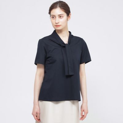 Paul Stuart (Women)/ポール・スチュアート【WEB・一部店舗限定/ウォッシャブル】コンパクトドライジャージ プルオーバー(K1P05582__) アオ28L トップス【三越伊勢丹/公式】