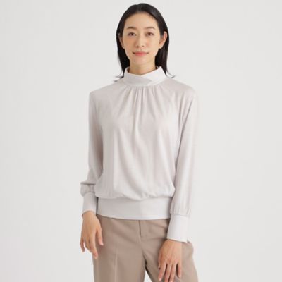 ＜Paul Stuart (Women)＞クリアウォッシャブルウール天竺　ハイネックプルオーバー（Ｋ１Ｐ０６２６２＿＿）