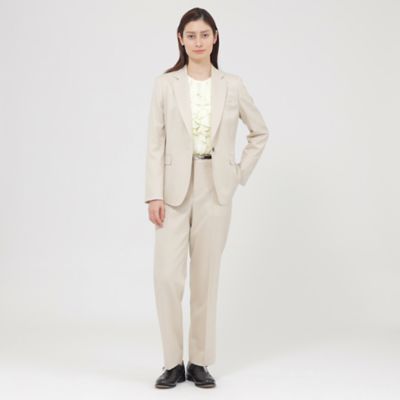 【Ｎｉｋｋｅｉ　ｍａｇａｚｉｎｅ掲載】ウールシルクヘリンボーン　パンツ（Ｋ１Ｒ１３５１３＿＿）