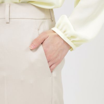 【Ｎｉｋｋｅｉ　ｍａｇａｚｉｎｅ掲載】ウールシルクヘリンボーン　パンツ（Ｋ１Ｒ１３５１３＿＿）