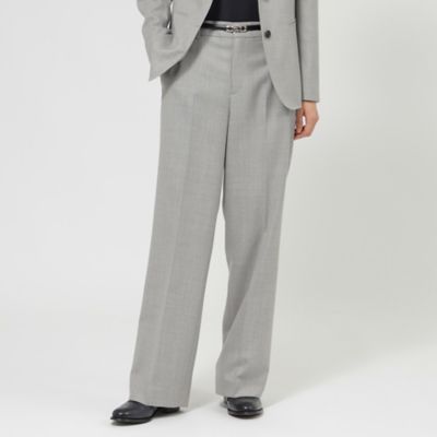 ＜Paul Stuart (Women)＞【Ｎｉｋｋｅｉ　ｍａｇａｚｉｎｅ掲載】ウールフラノ　パンツ（Ｋ１Ｒ２１６４７＿＿）