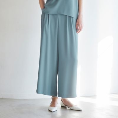 【ウォッシャブル】バックサテンジョーゼット　パンツ（Ｋ１Ｒ２２５４５＿＿）