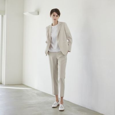【Ｎｉｋｋｅｉ　ｍａｇａｚｉｎｅ掲載】【ウォッシャブル／防しわ性／ＵＶ対策】フロータブルツイル　パンツ（Ｋ１Ｒ２３５５２＿＿）