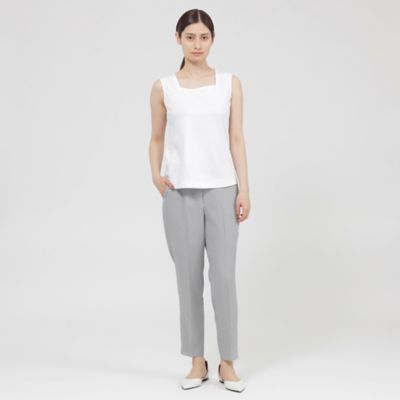 【Ｎｉｋｋｅｉ　ｍａｇａｚｉｎｅ掲載】【ウォッシャブル／防しわ性／ＵＶ対策】フロータブルツイル　パンツ（Ｋ１Ｒ２３５５２＿＿）