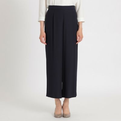 バックサテンジョーゼット　ワイドパンツ【ウォッシャブル】（Ｋ１Ｒ３３２７７＿＿）