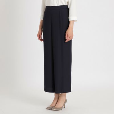 バックサテンジョーゼット　ワイドパンツ【ウォッシャブル】（Ｋ１Ｒ３３２７７＿＿）
