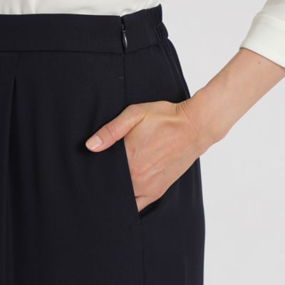 バックサテンジョーゼット　ワイドパンツ【ウォッシャブル】（Ｋ１Ｒ３３２７７＿＿）