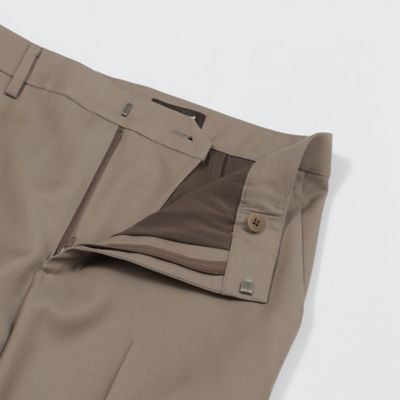 【Ｎｉｋｋｅｉ　ｍａｇａｚｉｎｅ掲載】【ウォッシャブル／防シワ性】ウーステッドクリアツイル　パンツ（Ｋ１Ｒ３５４２７＿＿）