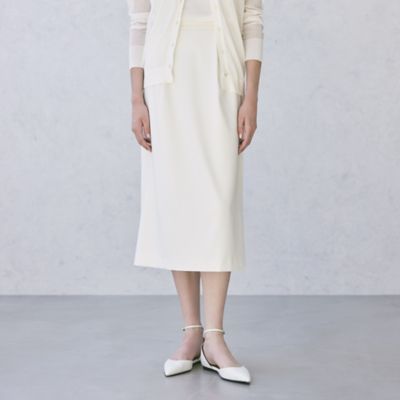 ＜Paul Stuart (Women)＞【ウォッシャブル】ダブルサテン　スカート（Ｋ１Ｓ０１６０６＿＿）