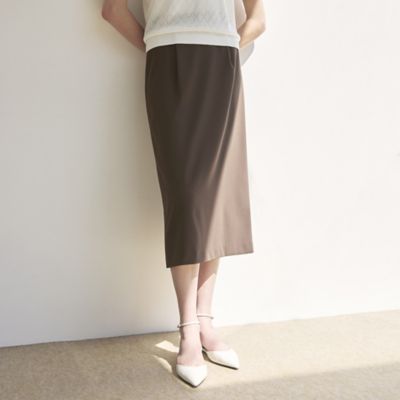 【SALE】Paul Stuart (Women)/ポール・スチュアート ダブルサテン スカート(K1S01606__) チャ50L ロングスカート【三越伊勢丹/公式】