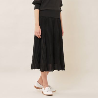 ＜Paul Stuart (Women)＞アイレットストライプ　ニットスカート【ウォッシャブル】（Ｋ１Ｓ１１１０８＿＿）