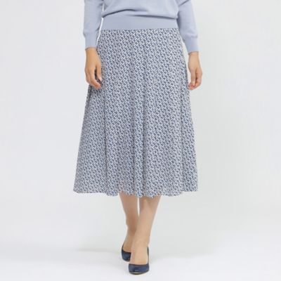 Paul Stuart (Women)/ポール・スチュアート 【Nikkei magazine掲載】【ウォッシャブル】ダイアゴナルプリント スカート(K1S11432__)