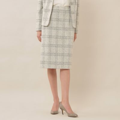 ＜Paul Stuart (Women)＞ノットダブルジャカード　スカート（セットアップ）（Ｋ１Ｓ２５１１４＿＿）