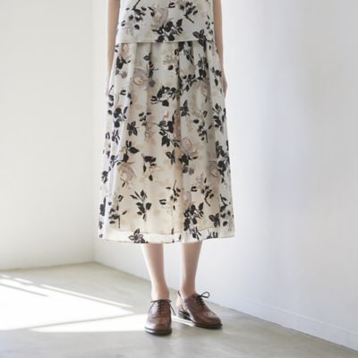 Paul Stuart (Women)/ポール・スチュアート 【ＷＥＢ・一部店舗限定】フローラル／ドットプリント　スカート（Ｋ１Ｓ３５５８６＿＿）