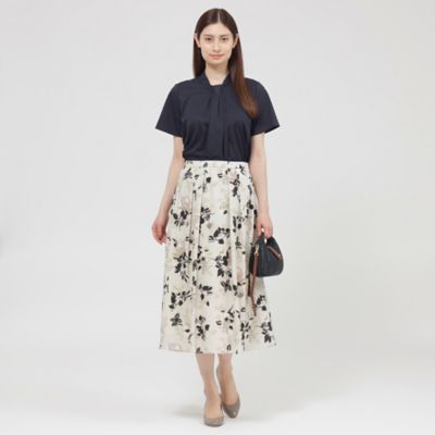 【ＷＥＢ・一部店舗限定】フローラル／ドットプリント　スカート（Ｋ１Ｓ３５５８６＿＿）