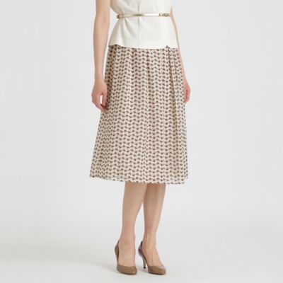 ＜Paul Stuart (Women)＞ドットバリエーションプリント　スカート【ウォッシャブル】（Ｋ１Ｓ３９１５１＿＿）