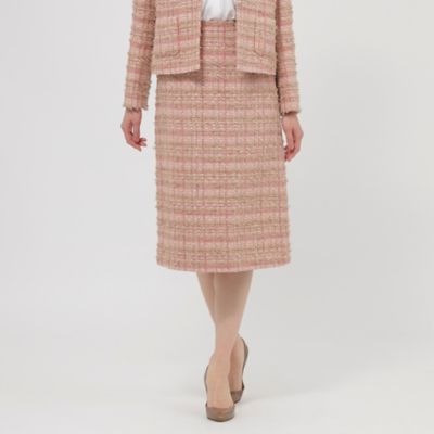 ＜Paul Stuart (Women)＞ファンシーカラーツイード　スカート（Ｋ１Ｓ４０３０５＿＿）