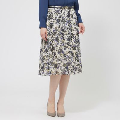 ＜Paul Stuart (Women)＞【ＷＥＢ限定】シャドーフラワー　スカート【ウォッシャブル】（Ｋ１Ｓ５２３９２＿＿）