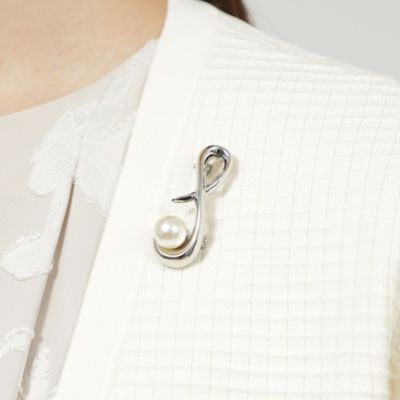 【Ｎｉｋｋｅｉ　ｍａｇａｚｉｎｅ掲載】Ｐパールブローチ（Ｋ１Ｖ０１５３０＿＿）
