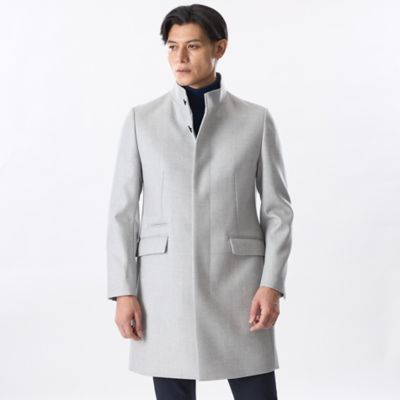 EPoca Uomo グレー ウールコート ウールスタンドカラーコート（M1B41662＿＿） | EPOCA UOMO