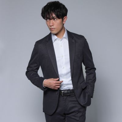 セットアップ】ミックスリネンジャージージャケット  