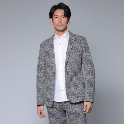 ＜EPOCA UOMO (Men)＞【ＰＲＩＭＡ　ＣＯＬＬＥＣＴＩＯＮ】【セットアップ】マイクロチェックジャケット（Ｍ１Ｅ２５１９１＿＿）