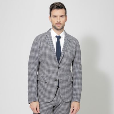 ＜EPOCA UOMO (Men)＞【ＰＲＩＭＡ　ＣＯＬＬＥＣＴＩＯＮ】【セットアップ】ＬＡＮＩＦＩＣＩＯ　ＲＯＭＡ千鳥プリントジャケット（Ｍ１Ｅ３２３９６＿＿）